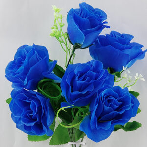 FLORES- RAMO ROSA x 6- AZUL- KMYA10011ok